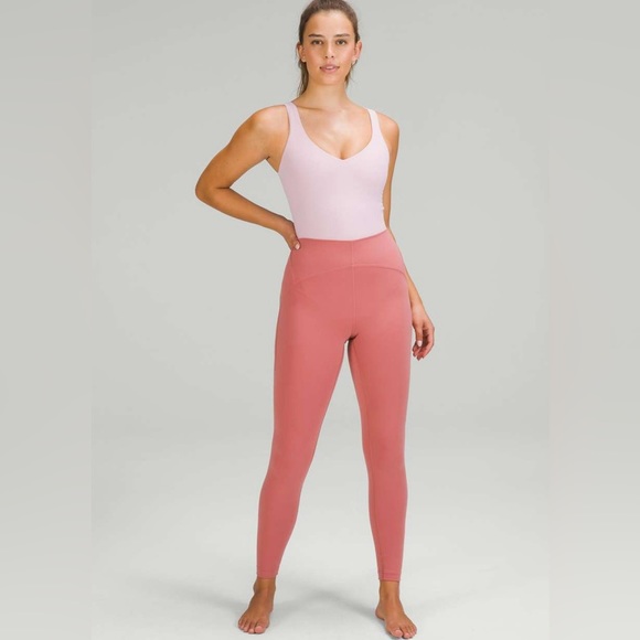 NWT Lululemon Thong Align Bodysuit Removable Bra Pads Velvet Dust Size 6 - Picture 11 of 11